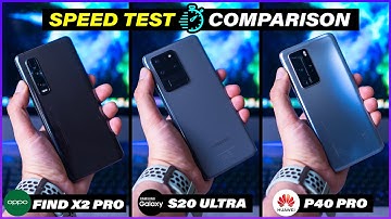 Galaxy S20 Ultra vs Huawei P40 pro vs Oppo Find X2 Pro - Snelheidstest met een verschil