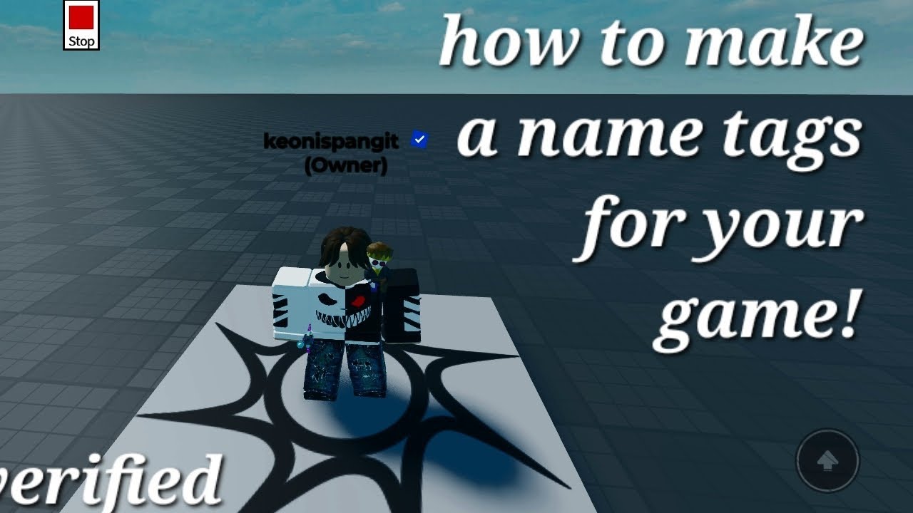 How to make a name tags for your game!(With verified checkmark) - YouTube