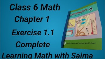 Class 6 Math Ch 1 Ex 1.1|class 6 math ex 1.1 @MushahidAliZafar #math #mathematics #mathematician