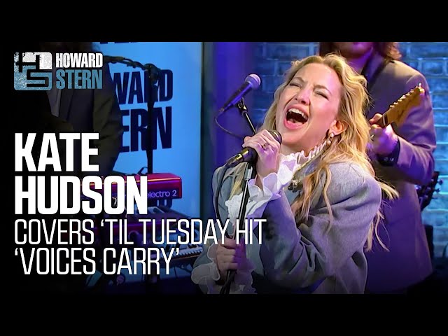 Kate Hudson Covers “Voices Carry” Live on the Stern Show class=