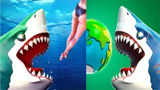 Hungry Shark World VS Hungry Shark Simulator 2019- ALL SHARKS UNLOCKED - Android Gameplay [FHD] screenshot 3