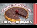 Making a Chocolate Tart WITHOUT the recipe! Chefs vs Normal Guys