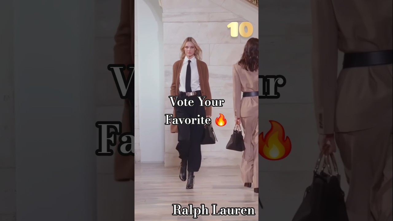 18 Stunning Leather Outfits | Ralph Lauren FW 2025/26 | New York Runway 4K