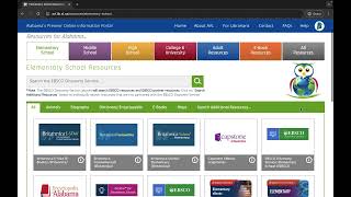 Using the Alabama Virtual Library to Search for Resources