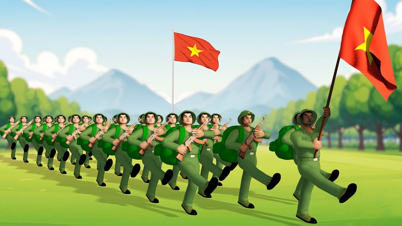 Chú Bộ Đội | MV Hoạt Hình Nhạc Thiếu Nhi Về Chú Bộ Đội Hay Và Ý Nghĩa