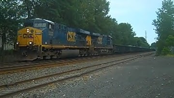 CSX 5323 & 5373 lead sludge train