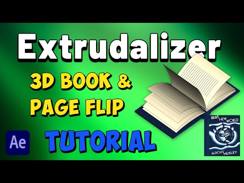 Create a Lottie Compatible 3D Book with Page Flips in After Effects using Extrudalizer