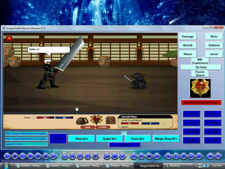 Dragonfable Custom Item (Buster Sword) - YouTube