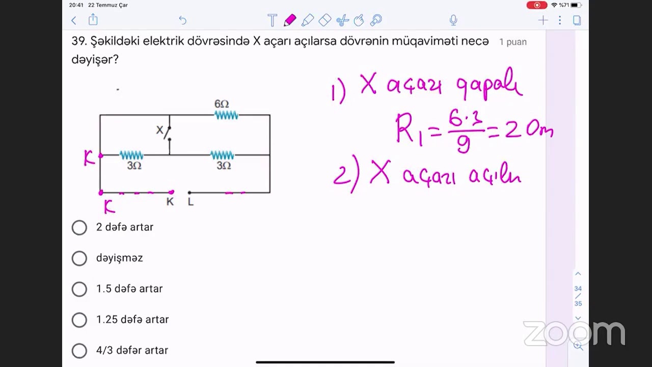 Namig Süleymanov - MİQ,Sertifikasiya sınağı 2 (İzahlı həll)