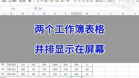 WPS：两个工作簿表格，并排显示在屏幕。#wps #excel #办公技巧