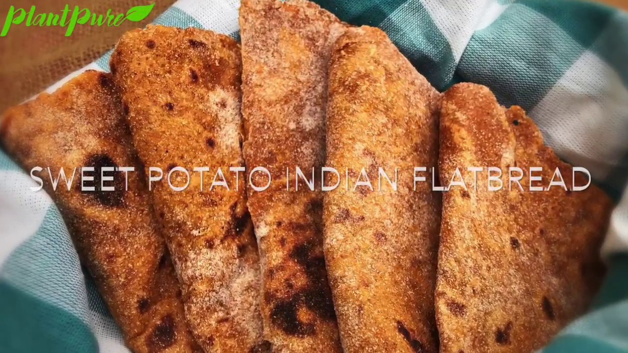 Sweet Potato Indian Flatbread 🍠🌱 YouTube