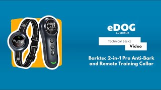 Get Started with the 2-in-1 Pro Anti-Bark and Remote Training Collar | eDog Australia
