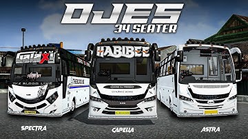 Bussid New OJES 34 SEATER & CAPELLA & ASTRA & SPECTRA Bus Mod For Bus Simulator Indonesia