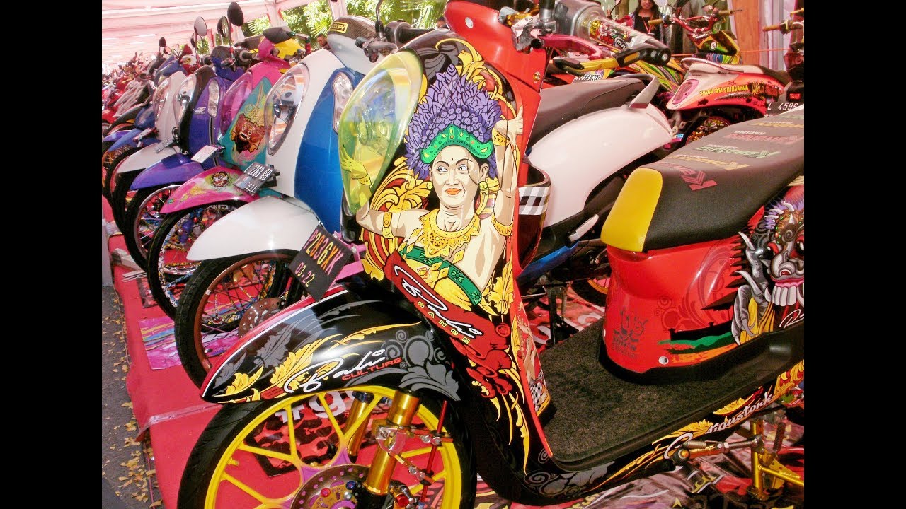 Kontes Modifikasi Motor Scoopy Thailook Babylook Style Terbaru