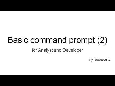 (Classroom companion) Basic command prompt 02 - YouTube