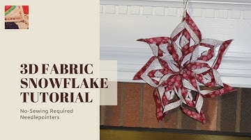 How to make a No-Sew Fabric 3D Snowflake