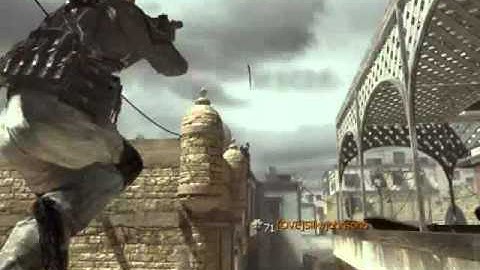 MW3 Clip - Mid-Range Across the map throwing knife kill