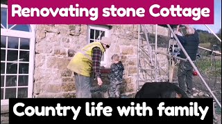 DIY Renovating Sand Stone Cottage/ Family Country  life in Co Leitrim Ireland