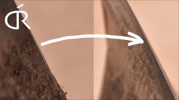 How to sharpen a damaged splitting maul/axe so it actually splits!