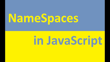 NameSpaces in JavaScript