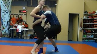 Boys Defeating girls in wrestling & BJJ * Fast pins & submissions *