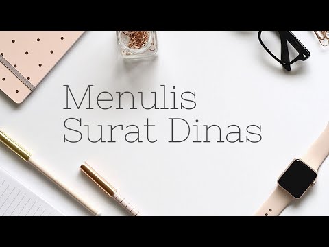 Video: Cara Menulis Surat Dinas Service