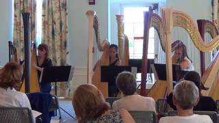 Video thumbnail of "Feet of a Dancer by: Charlie McGettigan arranged for harp trio by me"