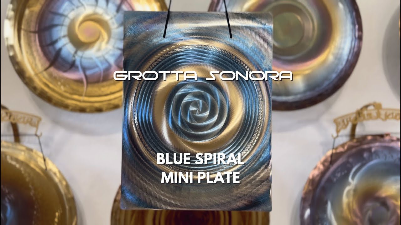 Grotta Sonora - Mini Plate Regular Design - Blue Spiral C 65,6 Hz +5 cents