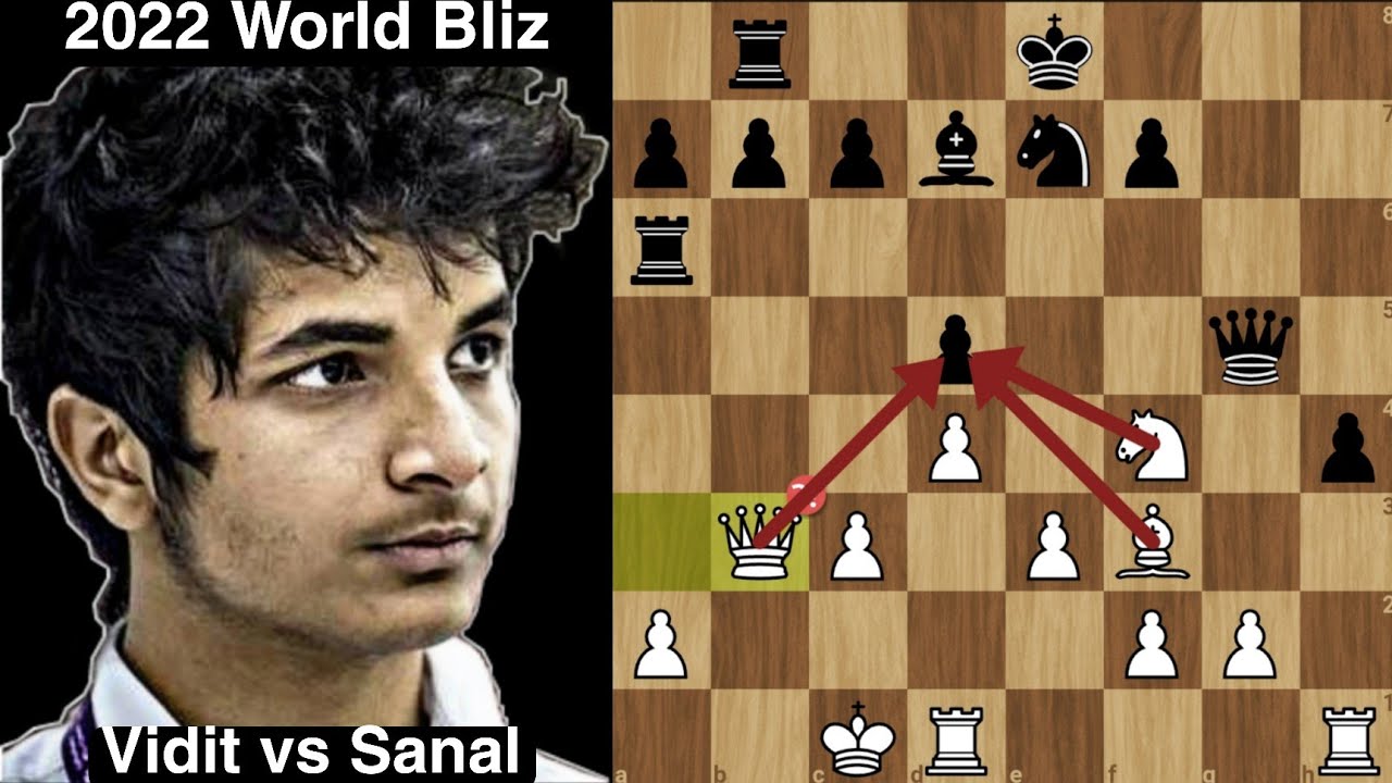 Instant Resign After Blunder | Vidit vs Sanal | 2022 FIDE World Blitz Championship