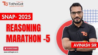 SNAP 2025 Reasoning Marathon – 5 | Solve NMAT, SNAP, XAT &amp; IIFT Reasoning with Smart Strategies