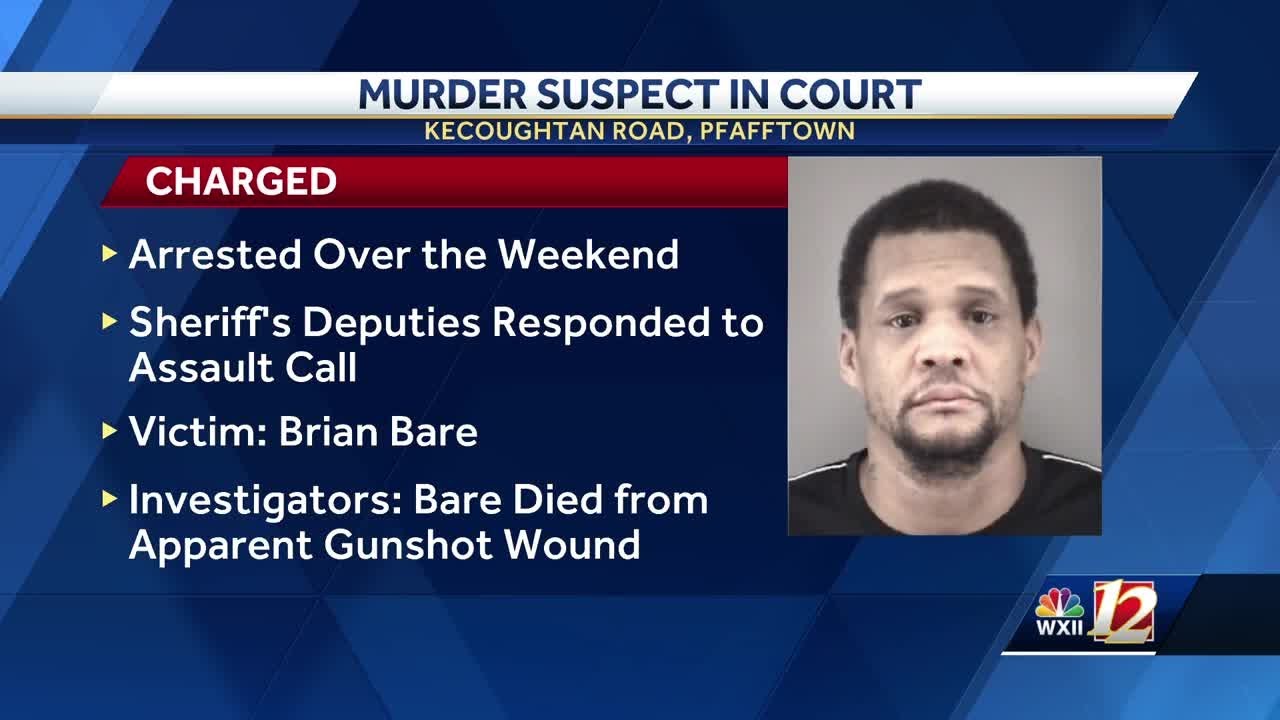 Man charged with Pfafftown murder appears in court - YouTube