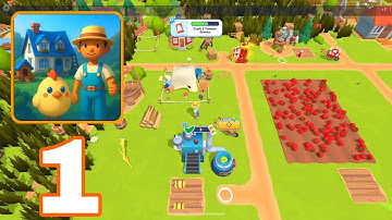 Little Farm Story - Gameplay Walkthrough Part 1 - Harvest Build Farm Wealth (Android, iOS)