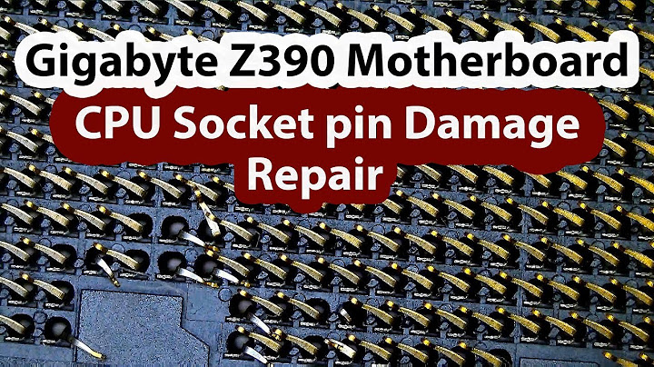 GIGABYTE Z390 AORUS CPU Socket Bent and Damaged Pins Repair