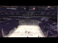 Time lapse as blues staff put rally towels on every seat