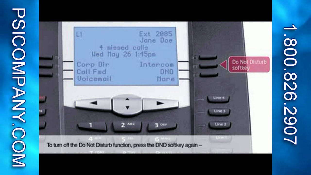 8X8 6755i Telephone -Do Not Disturb Button