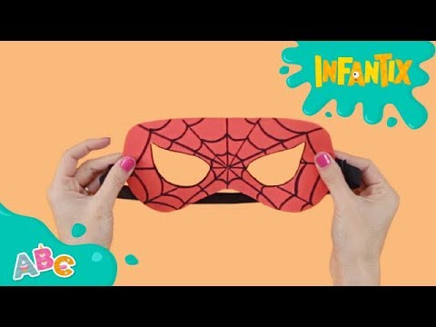 COMO FAZER A MÁSCARA DO HOMEM-ARANHA - Infantix