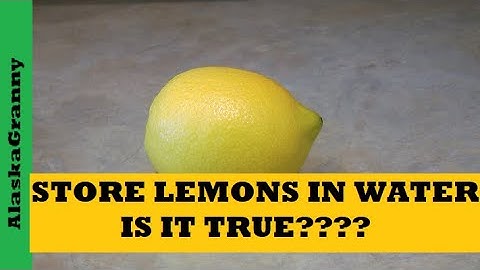 Store Lemons In Water To Last Longer...Is It True...Does It Work...Best Way To Store Lemon