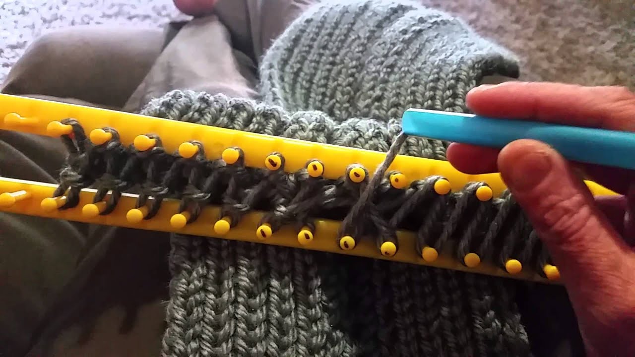 Loom knit scarf tutorial YouTube