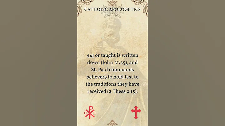 Why do Catholics believe in things not found in the Bible?  |  Catholic Apologetics