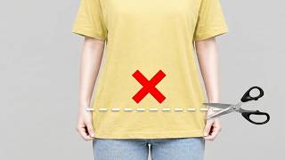 Don't Throw Away Long T-Shirts – Try This Simple & Genius Sewing Idea