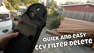 Quick and Easy CCV filter delete for your 6.7 Cummins