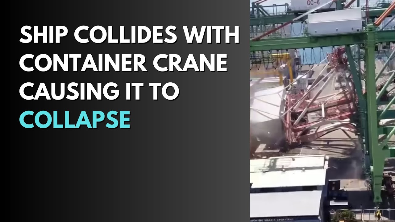Watch Massive Container Crane Collapse At Kaohsiung Port Vesselfinder