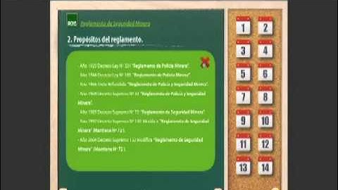 Demo Curso e-Learning "Reglamento de Seguridad Minera"