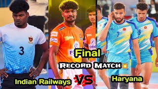 Final - Indian Railway vs Harayana | 70th seniornational 2024