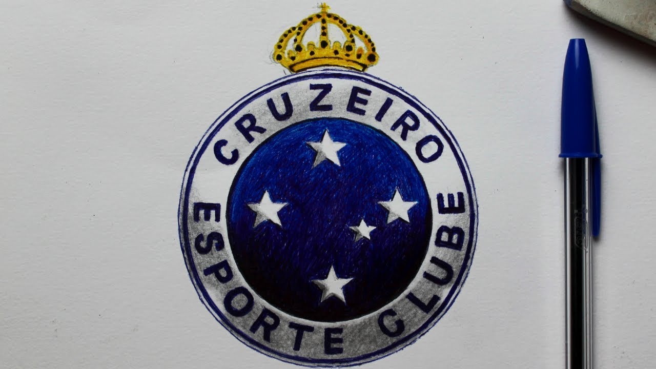 COMO DESENHAR O ESCUDO DO CRUZEIRO - YouTube