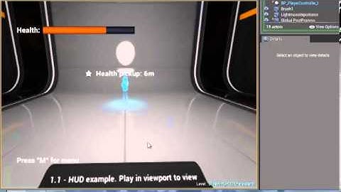 UE4 Concept Levels - HUD