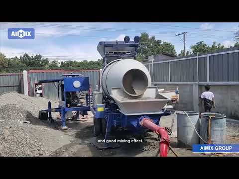 How Does The Concrete Mixer With Pump