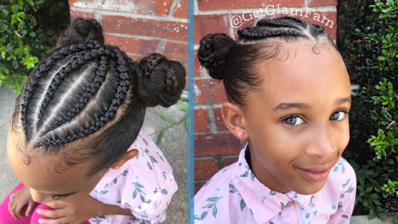 Back to School Ready! Braided Kids Hairstyle - YouTube