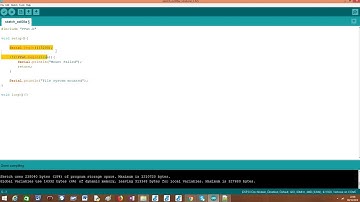 ESP32 Arduino: FAT file system