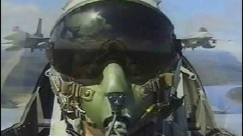 Dutch F-16 formation flight - Cockpit View